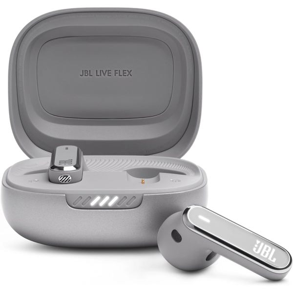 ყურსასმენი JBL JBLLIVEFLEXSVR Live Flex, Earbuds, Wireless, Bluetooth, IP54, Silver