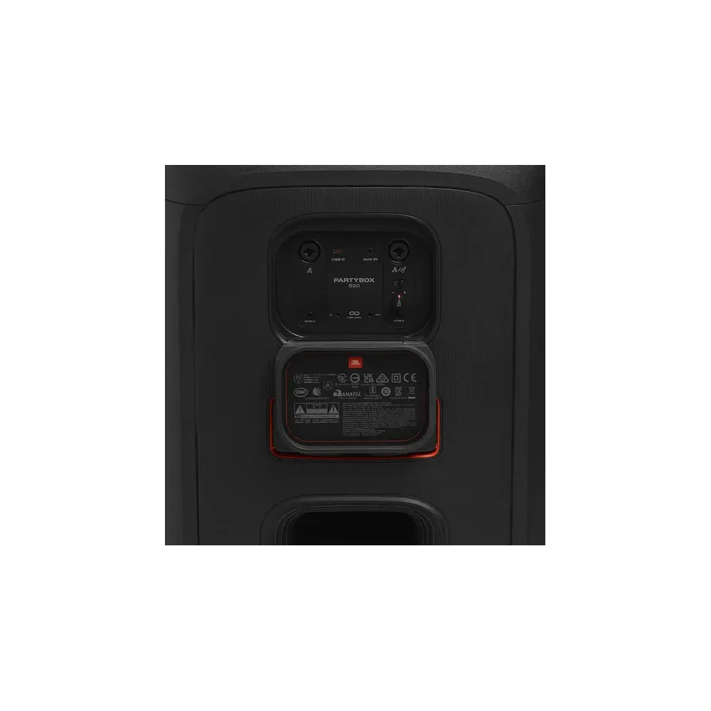 Speaker JBL JBLPARTYBOX520EU PartyBox 520, 400W, AUX-In, Mic-In, Guitar-In, USB, Bluetooth, IPX4, Black