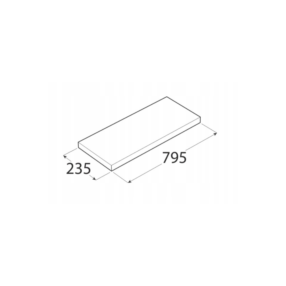 Shelf Velano FSG 80/24, White