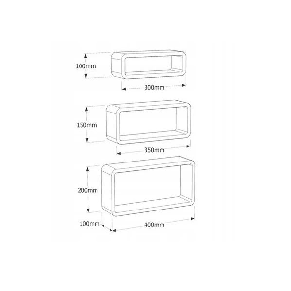 Bookshelf Velano FOS 100, White