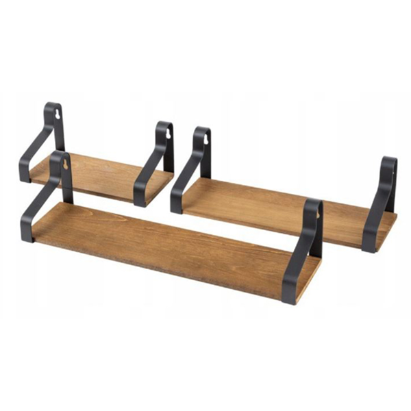 Shelves Set Domax FBL 2 LOFT, 3Pcs, Brown