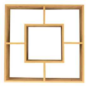 თარო OEM A 80/80/16, Bookshelf, Brown