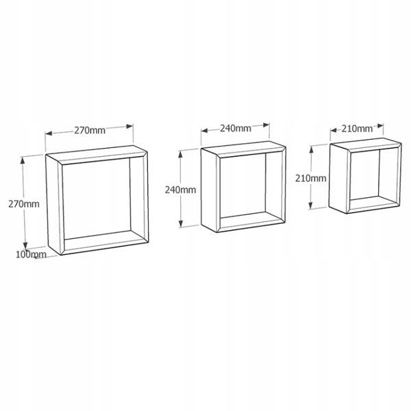 Bookshelf Velano FSS 100, Grey