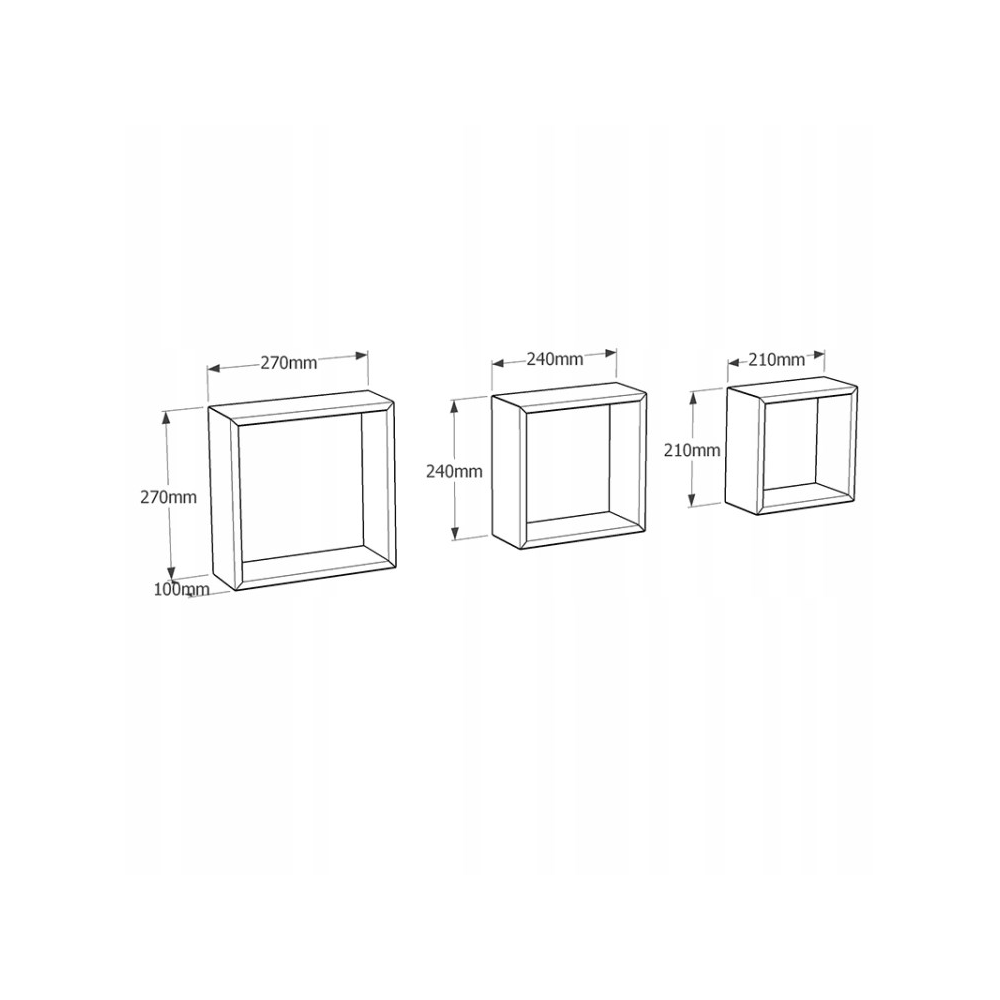 Bookshelf Velano FSS 100, Grey