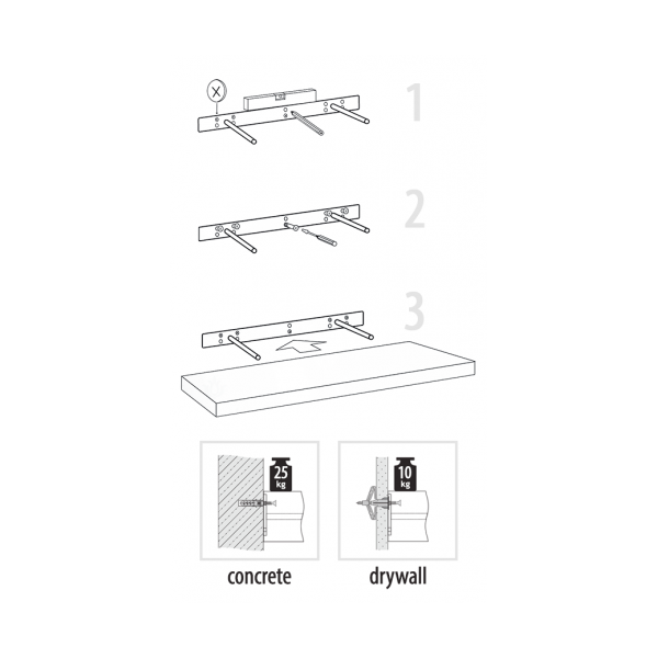 Bookshelf VELANO 65110, White