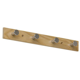 Clothes Hanger Domax WUF2, Wood/Silver