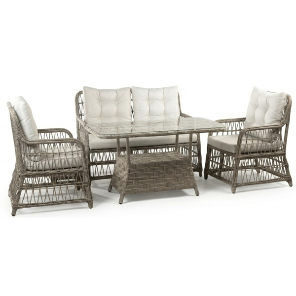 Furniture Set Comfort Room ELY2-GREY, 4Pcs, Grey