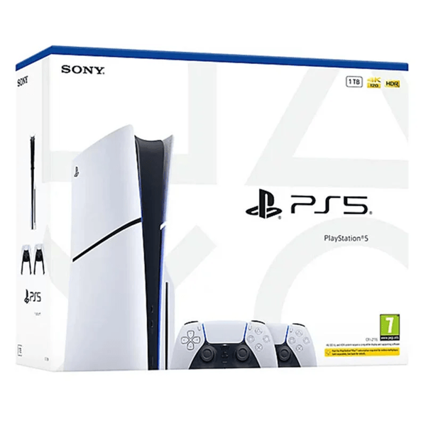 PS5 Console With Two Controller Sony PlayStation 5, White