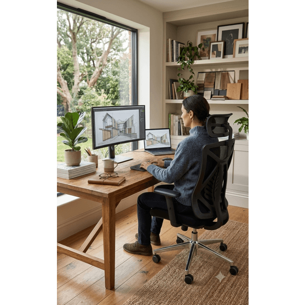 საოფისე სავარძელი ALLX MS2519A, Office Chair, Black