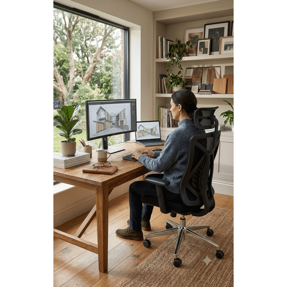 საოფისე სავარძელი ALLX MS2519A, Office Chair, Black