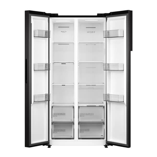 Refrigerator Midea MDRS619FIE45, 460L, E, 41DB, No Frost, Dark Inox