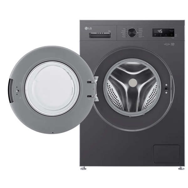 სარეცხი მანქანა LG F4Y1TYP6J.AMBQME3, 8Kg, 1200Rpm, 75dB, Washing Machine, Middle Black
