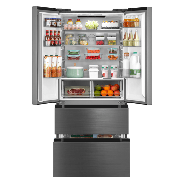 მაცივარი Midea MDRF692FIE46, 516L, E, 35DB, No Frost, Refrigerator, Inox