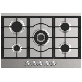 ჩასაშენებელი გაზის ქურის ზედაპირი Midea MG9005TX, Built-in Gas Cooktop, Stainless Steel