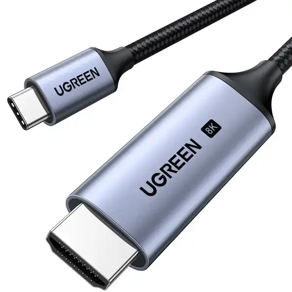 Type-C To HDMI 8K Cable UGREEN CM565 (35596), 1m, Grey