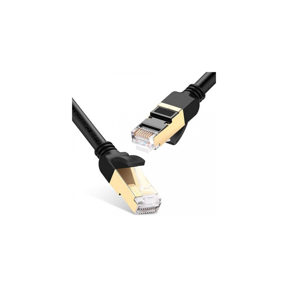 Ethernet Patch Cord Lan Cable UGREEN NW107 (11274), Cat 7 F/FTP, 15m, Black