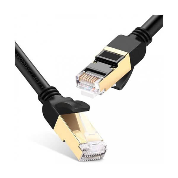 ქსელის კაბელი UGREEN NW107 (11273), Cat 7 F/FTP, Ethernet Patch Cord Lan Cable, 10m, Black