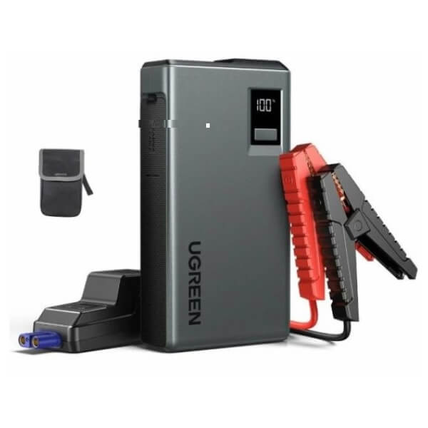 Jump Starter + Air Compressor UGREEN ES703 (35978), 10000mAh, Type-C, USB, Black