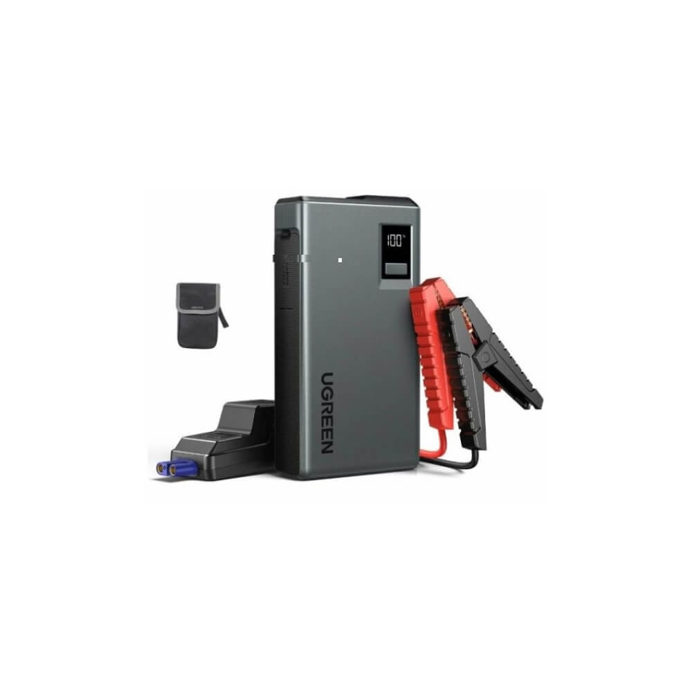 Jump Starter + Air Compressor UGREEN ES703 (35978), 10000mAh, Type-C, USB, Black