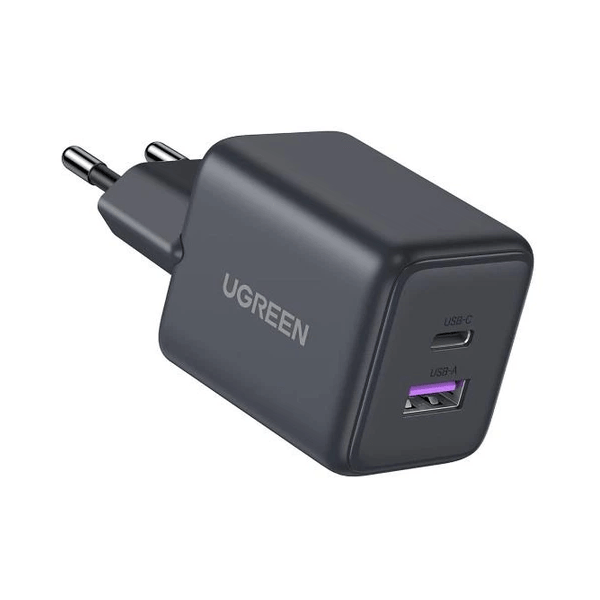 GaN Fast Charger UGREEN X516 (65014), 30W, Type-C, USB, Black