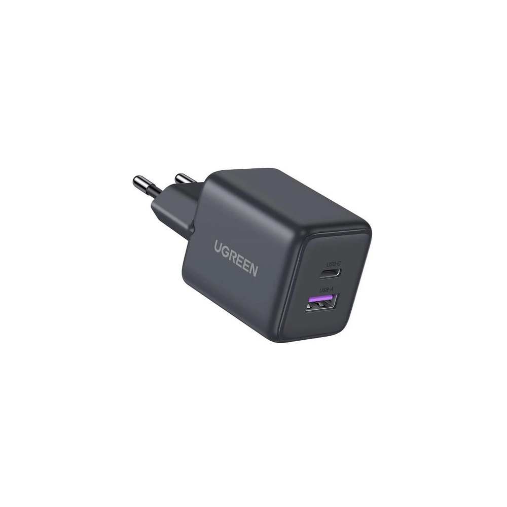 GaN Fast Charger UGREEN X516 (65014), 30W, Type-C, USB, Black