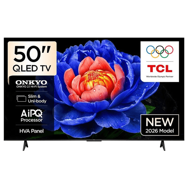 ტელევიზორი TCL 50P7L QLED, 50", 4K UHD, Smart TV, USB, HDMI, BT, WIFI, Black
