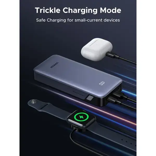 Fast Charging Power Bank UGREEN PB532 (55989B), 20000mAh, Type-C, USB, Grey