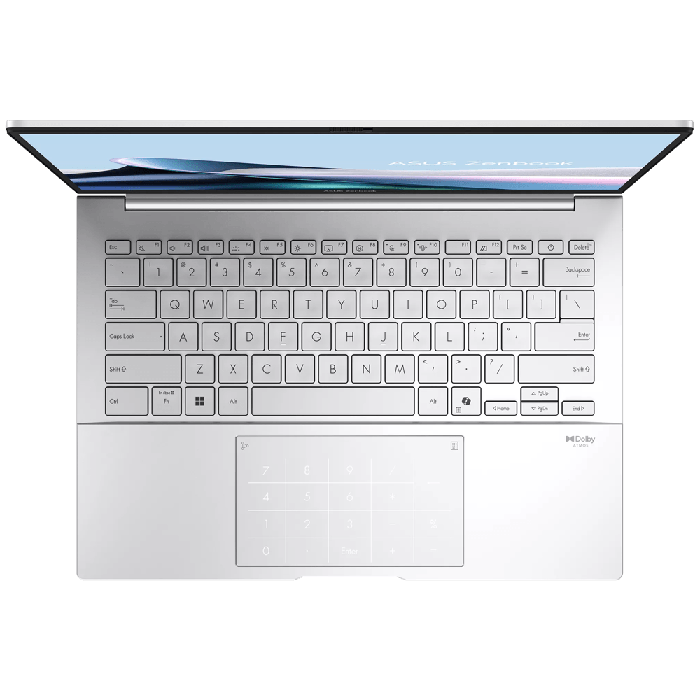 Notebook Asus UX3405CA-ST799W ZenBook 14, 14", Ultra 9-285H, 32GB, 1TB SSD, Integrated, W11H, Silver
