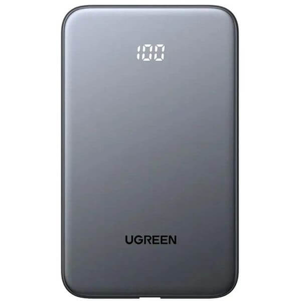 Power Bank With Built-in Cable UGREEN PB526 (75161B), 10000mAh, Type-C, USB, Black