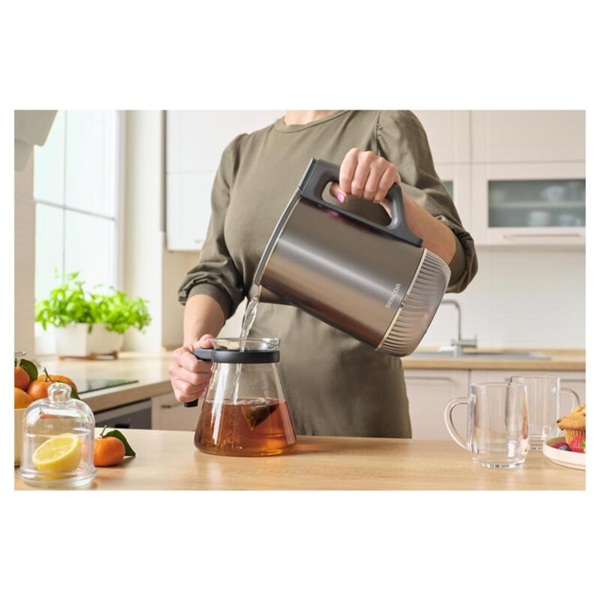 ელექტრო ჩაიდანი Sencor SWK 0850GY, 1800W, 1.7L, Electric Kettle, Silver