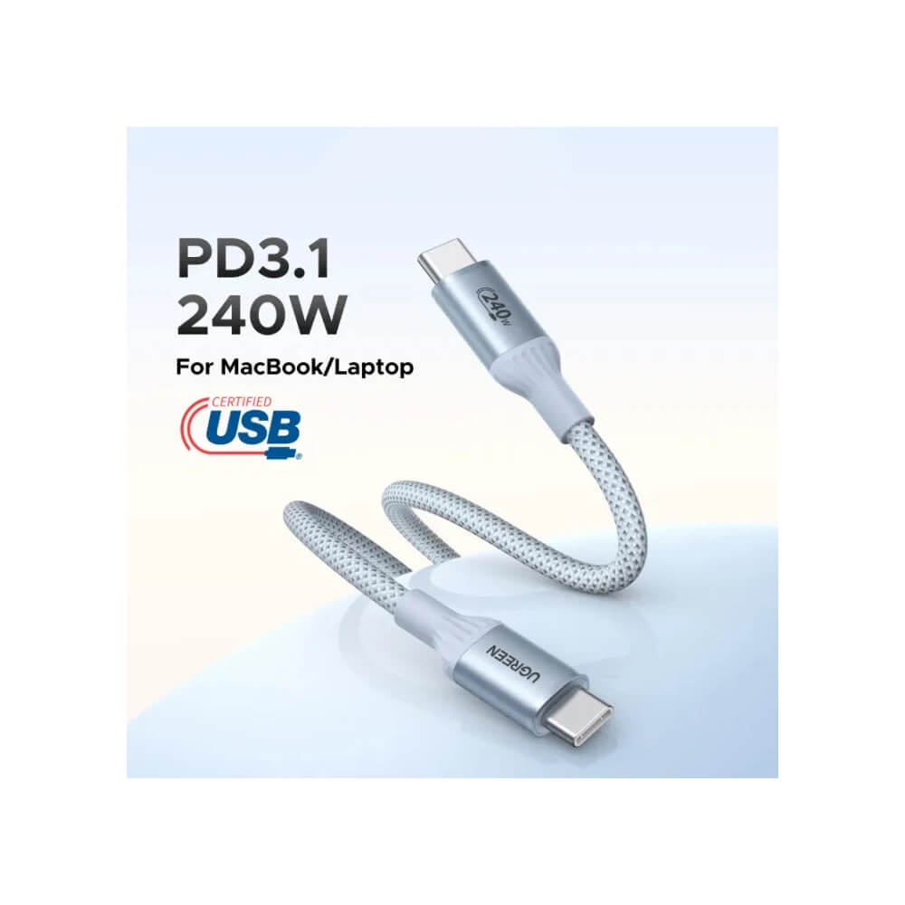 Type-C To Type-C PD Fast Charging Cable UGREEN L534 (75731), 240W, 1m, Blue