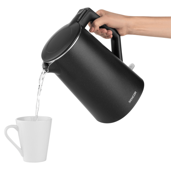 ელექტრო ჩაიდანი Sencor SWK 0551BK, 2200W, 1.7L, Electric Kettle, Black