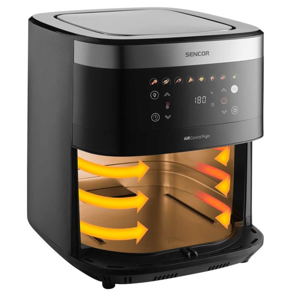 აეროგრილი Sencor SFR 9000SS, 1700W, 9L, Air Fryer, Black