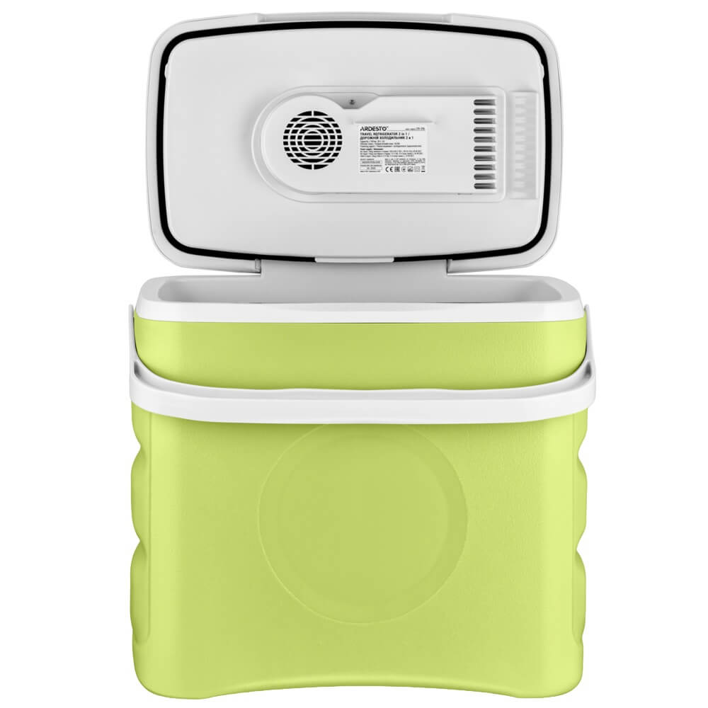 სამგზავრო მაცივარი Ardesto CR-29L 2in1, 29L, Travel Refrigerator, Light Green