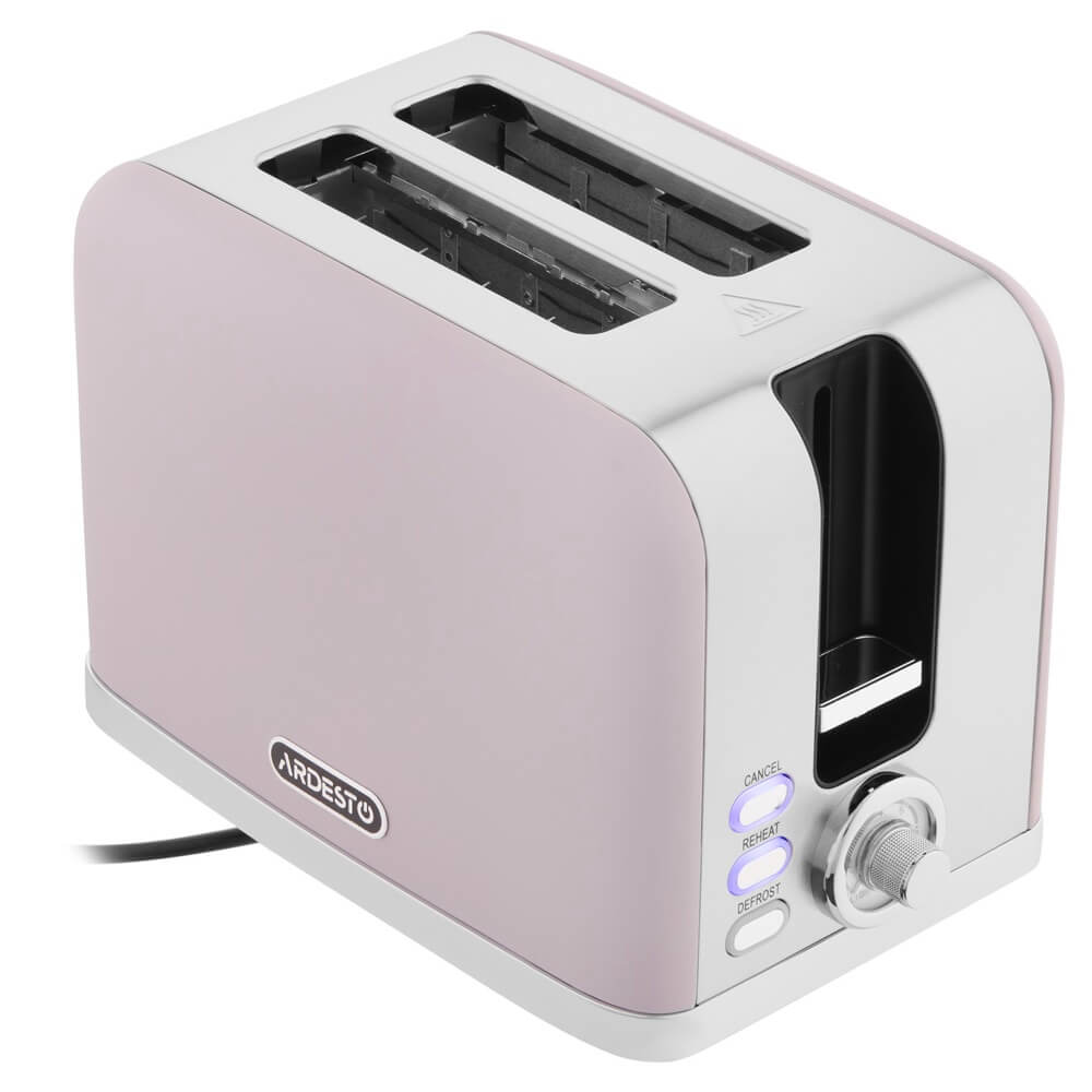  Toaster Ardesto T-F500L Lilac Dream, 800W, Purple/Silver
