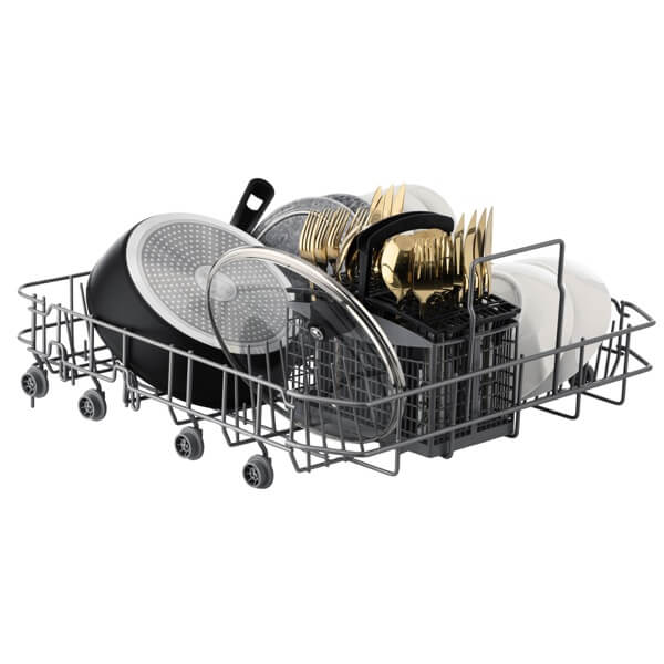 ჭურჭლის სარეცხი მანქანა Ardesto DWMF-G606S, A++, 49dB, Dishwasher, Silver