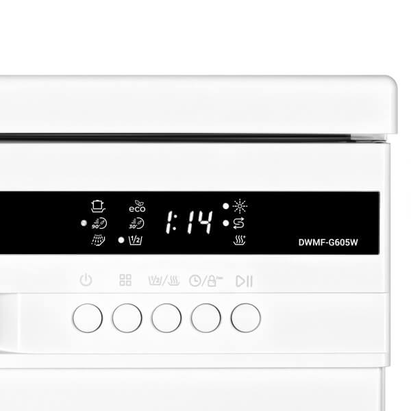 Dishwasher Ardesto DWMF-G605W, A++, 49dB, White