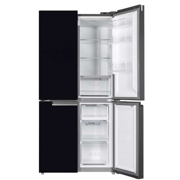 მაცივარი Ardesto DNF-M474GL177, 4674L, E, 35DB, No Frost, Refrigerator, Black Glass