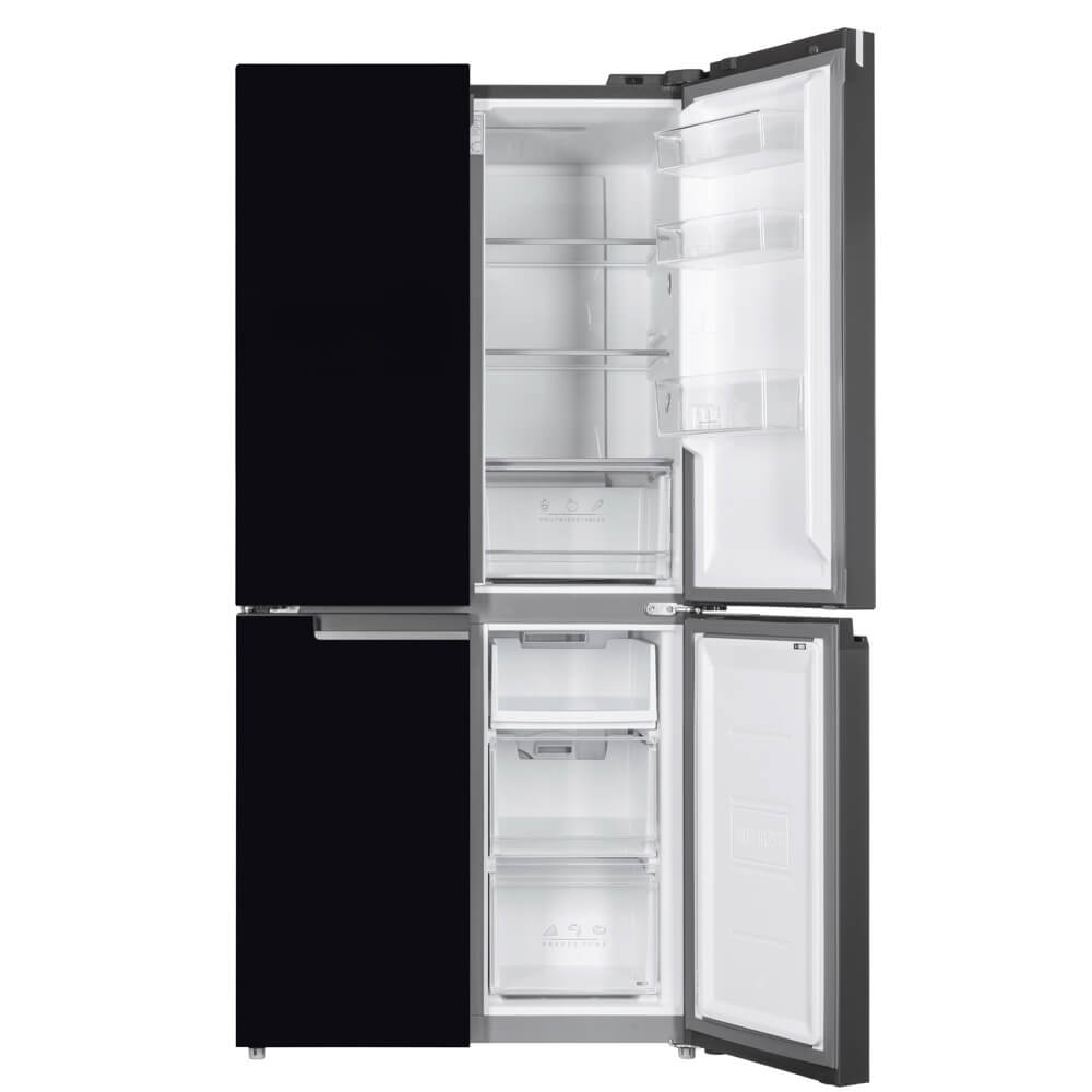 მაცივარი Ardesto DNF-M474GL177, 4674L, E, 35DB, No Frost, Refrigerator, Black Glass