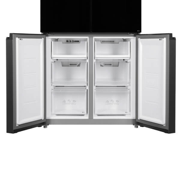 მაცივარი Ardesto DNF-M474GL177, 4674L, E, 35DB, No Frost, Refrigerator, Black Glass