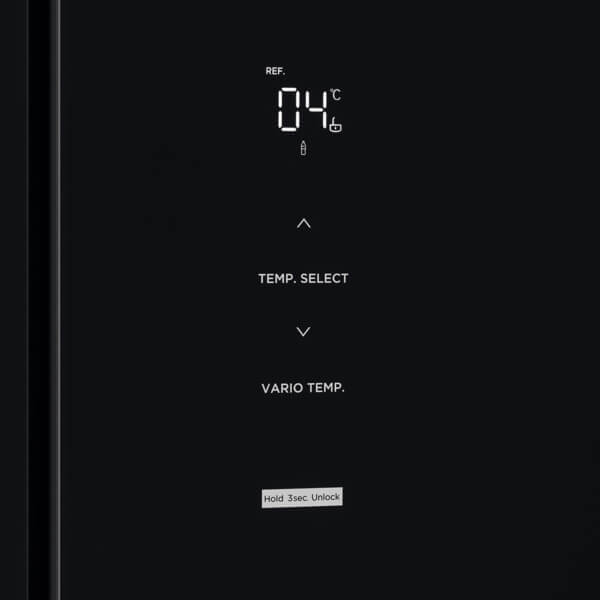 მაცივარი Ardesto DNF-M474GL177, 4674L, E, 35DB, No Frost, Refrigerator, Black Glass