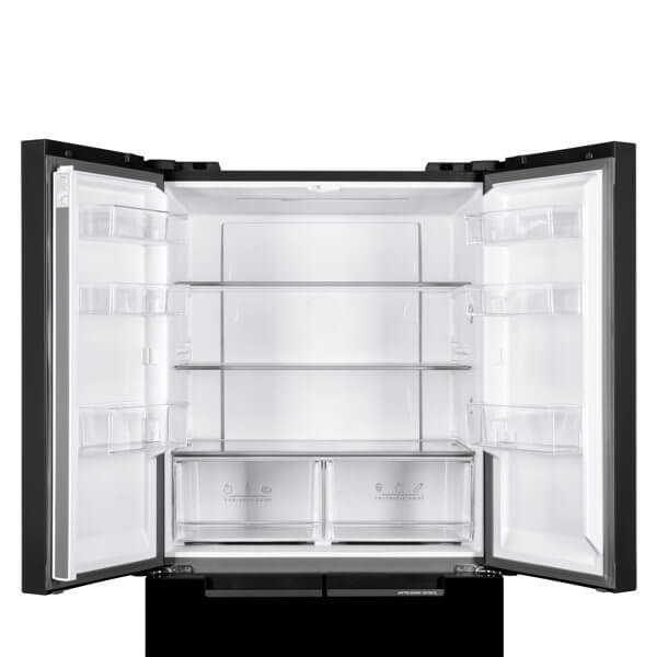 მაცივარი Ardesto DNF-M474GL177, 4674L, E, 35DB, No Frost, Refrigerator, Black Glass