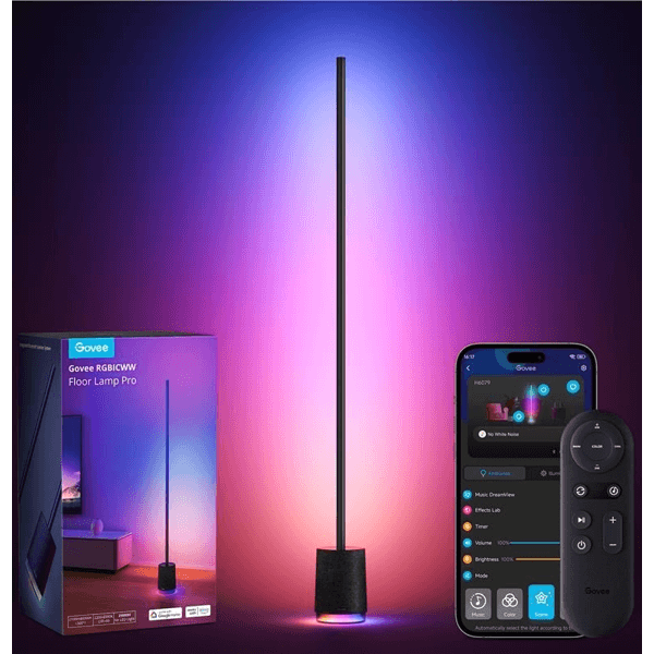 Floor Lamp Govee H6079312 Lyra, Bluetooth, WiFi, Black