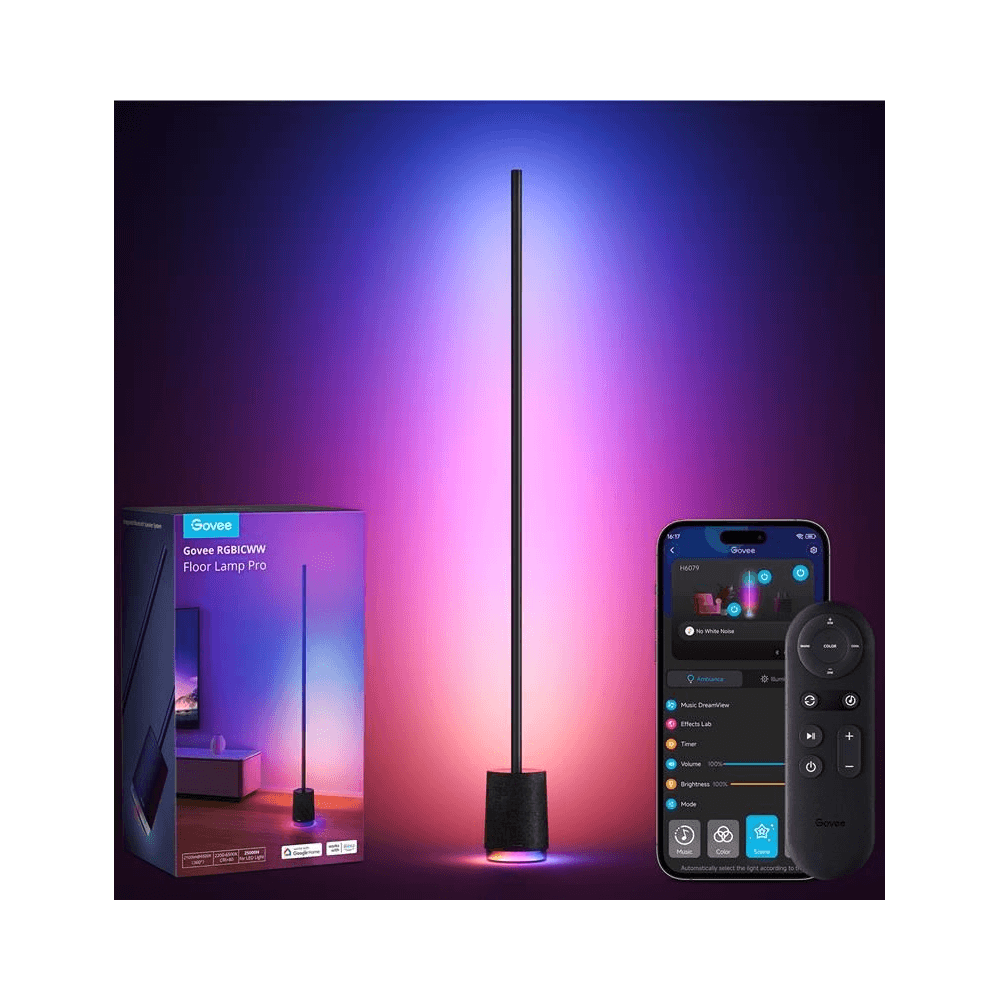Floor Lamp Govee H6079312 Lyra, Bluetooth, WiFi, Black