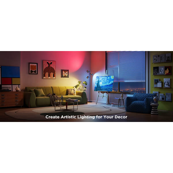 Floor Lamp Govee H60B2311, Bluetooth, WiFi, Black