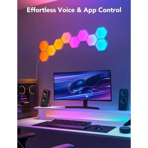 LED Light Panels Govee B6061301 Glide Hexa, WiFi, Bluetooth, White