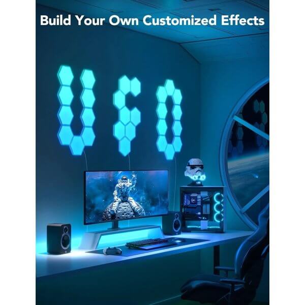 LED Light Panels Govee B6061301 Glide Hexa, WiFi, Bluetooth, White