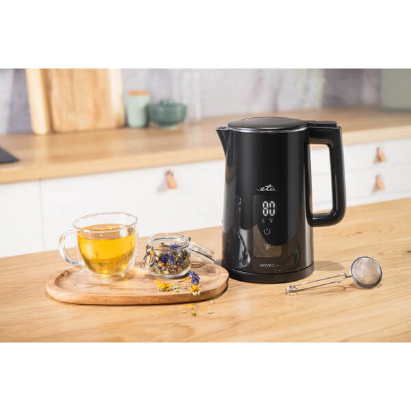 ელექტრო ჩაიდანი ETA ETA559590000 EMMA, 2200W, 1.5L, Electric Kettle, Black