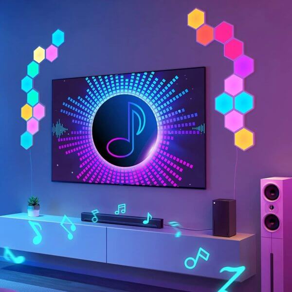 LED Light Panels Govee B6061301 Glide Hexa, WiFi, Bluetooth, White