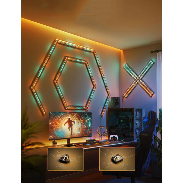 Gaming Wall Light Govee H6063312, WiFi, Bluetooth, Black